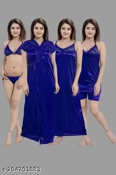 ❤️Style 6 Part Nighty Dress For Ladies❤️
