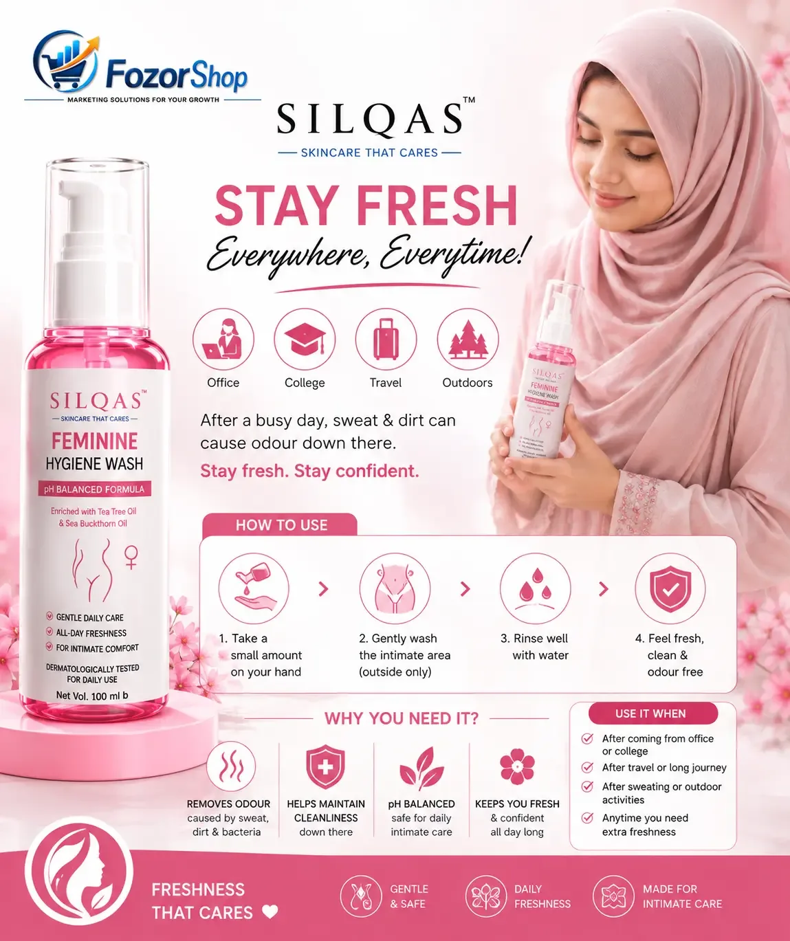 SILQAS Feminine Hygiene Wash