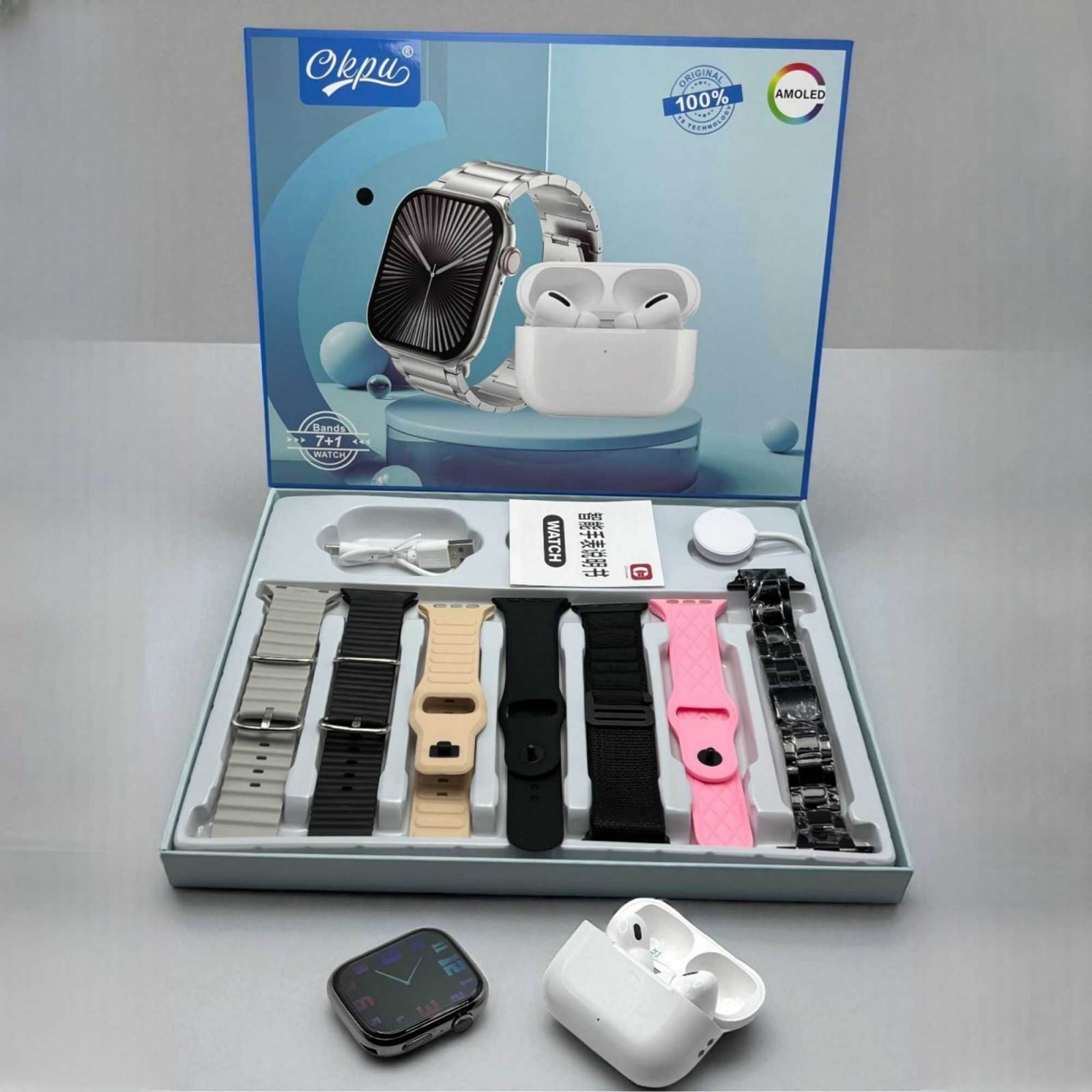 HR6 ULTRA3 Smart Watch + Earphones | স্মার্ট ওয়াচ ও ইয়ারফোন সেট✨
