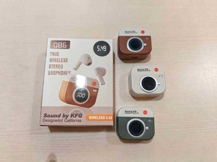 নতুন ক্যামেরা ব্লুটুথ Q86 Retro Camera Design TWS Bluetooth