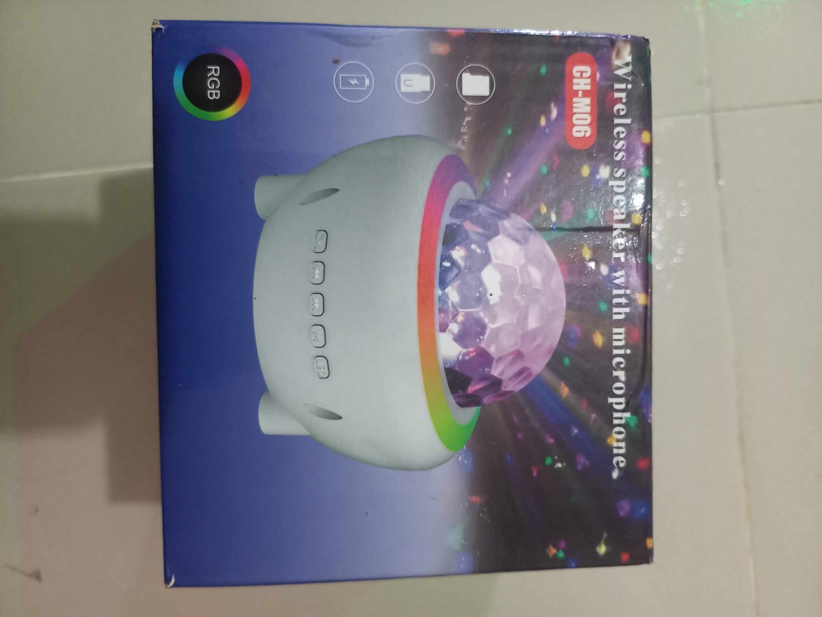 LED Disco Crystal Magic Ball Speaker