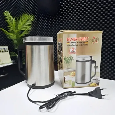 Silver Crest Stainless Steel Electric Mini Grinder