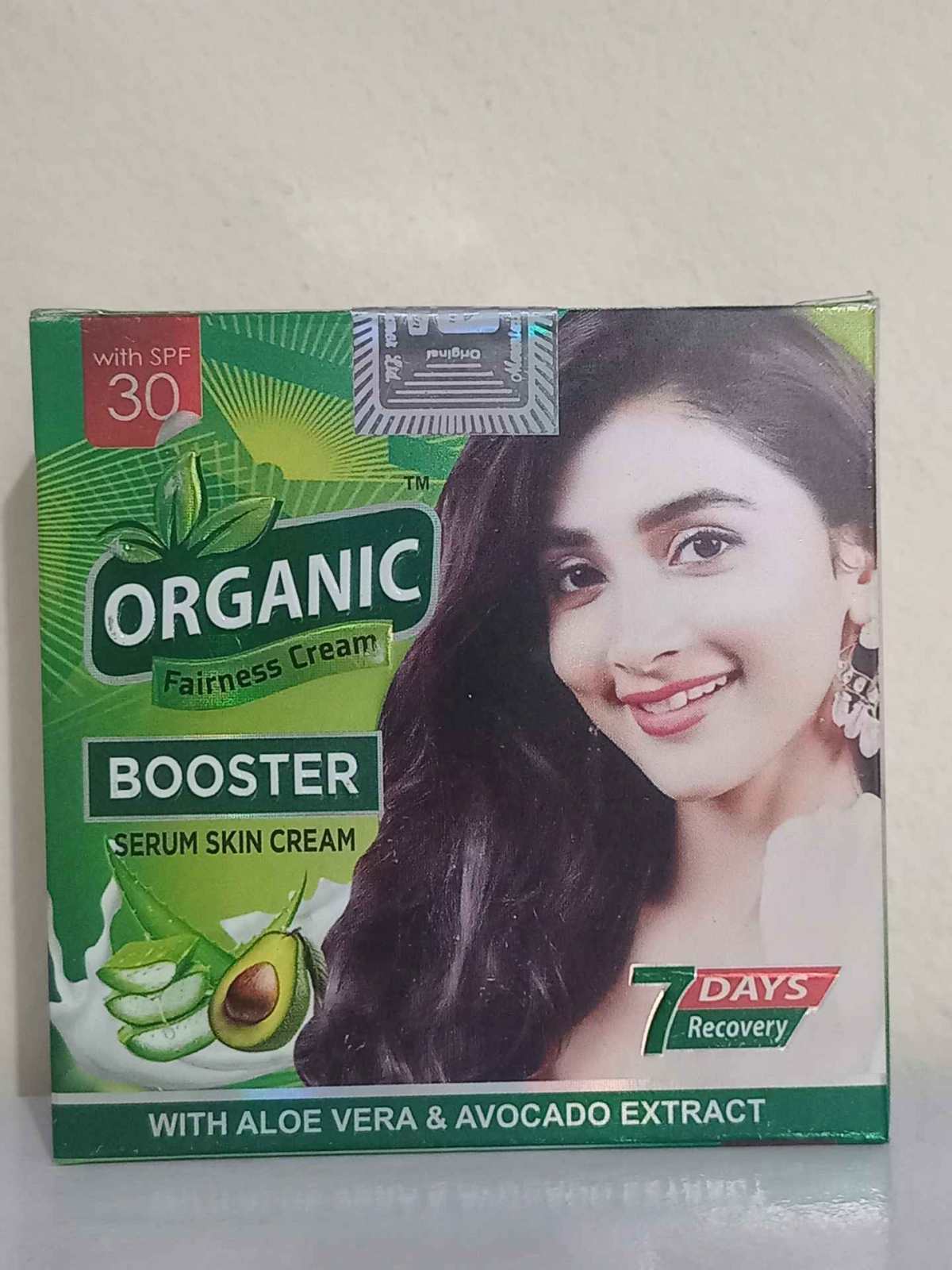ORGANIC Booster Serum Skin Cream with SPF 30