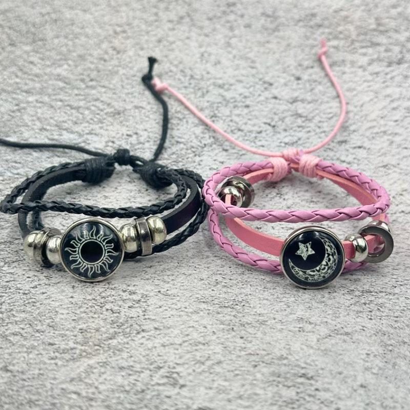 🌙☀️ Trendy Couple Sun Moon Bracelet 💑✨