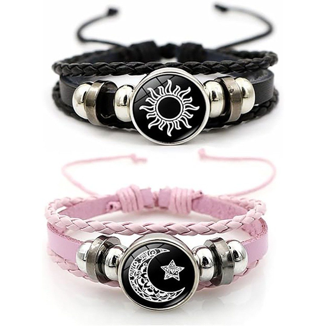 🌙☀️ Trendy Couple Sun Moon Bracelet 💑✨