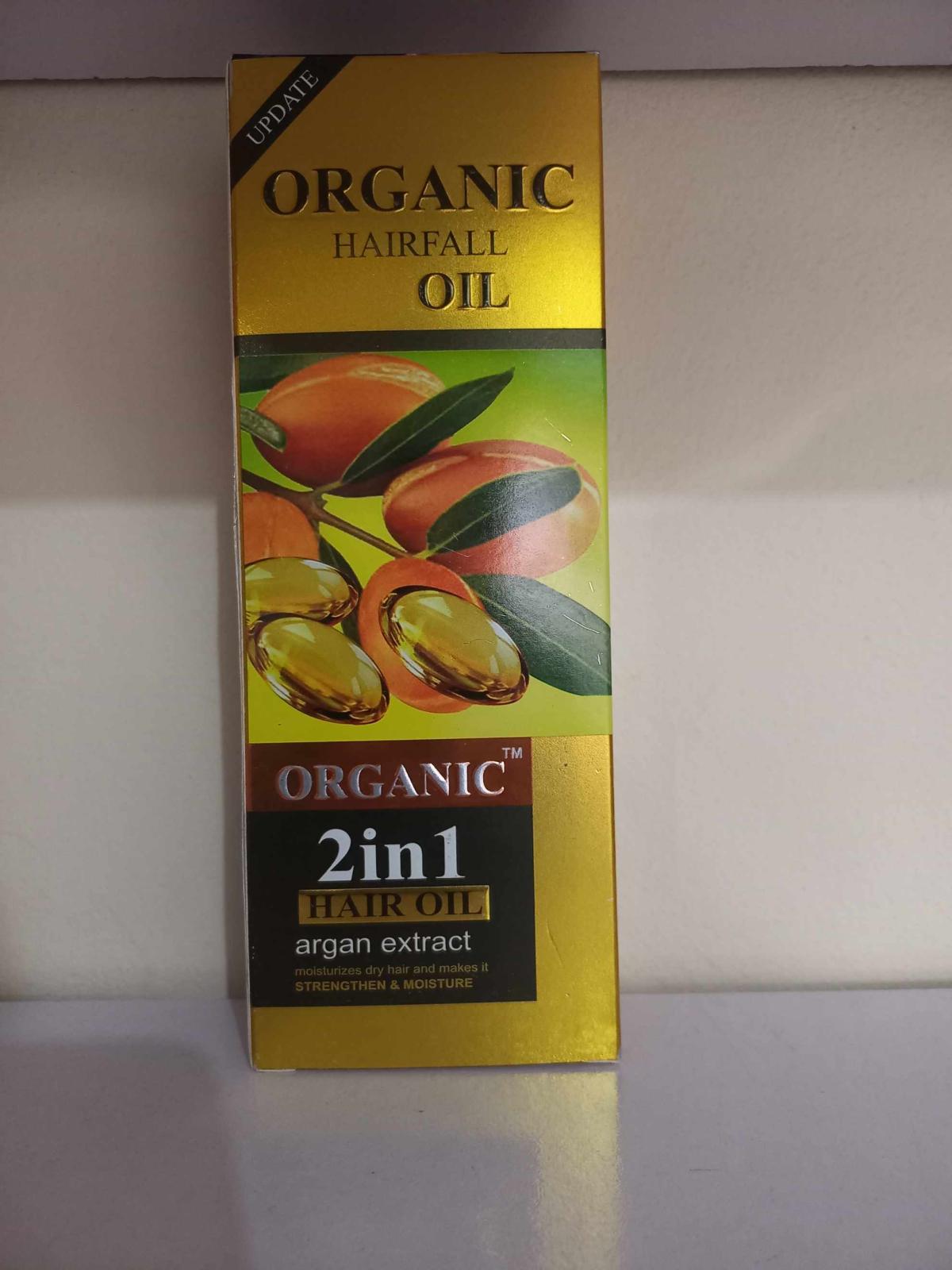 Organic Hairfall Oil 2in1 With Argan Extract - চুল পড়া রোধ ও মসৃণ করার ভেষজ তেল