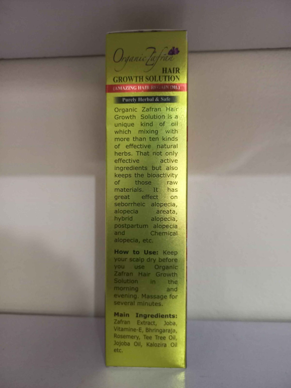 Organic Zafran Hair Growth Solution