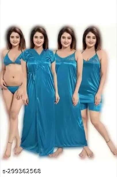 ❤️Style 6 Part Nighty Dress For Ladies❤️