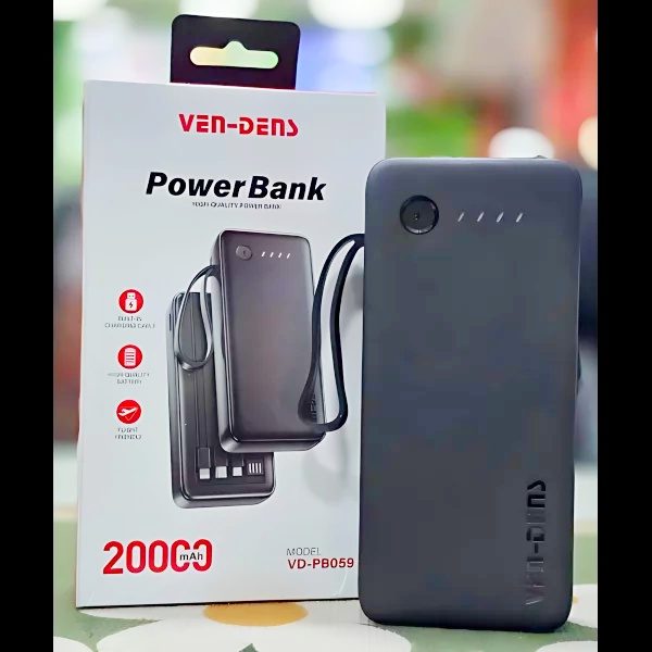 🔋 VEN-DENS 20000mAh Power Bank — VD-PB059