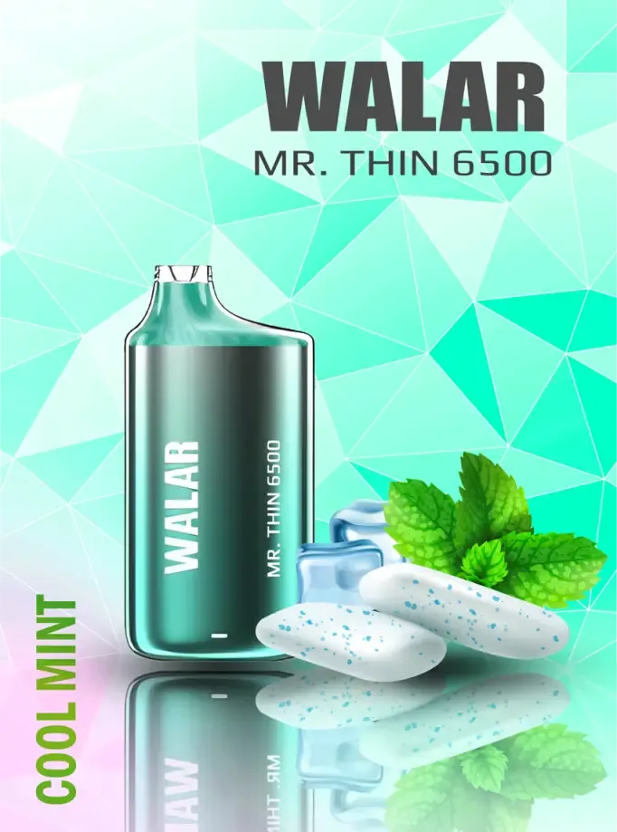 Walar Mr Thin 6500 Cotton Candy Vape কটন ক্যান্ডি ভেপ