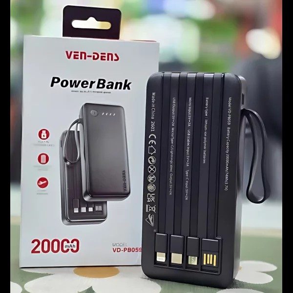 VEN-DENS 20000mAh Power Bank (VD-PB059)